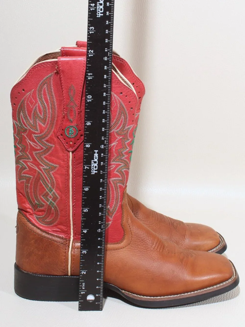 Womens Tony Lama Boots Size 8 B Brown Leather 3R Western Cowgirl Square Toe Boot - Picture 7 of 9